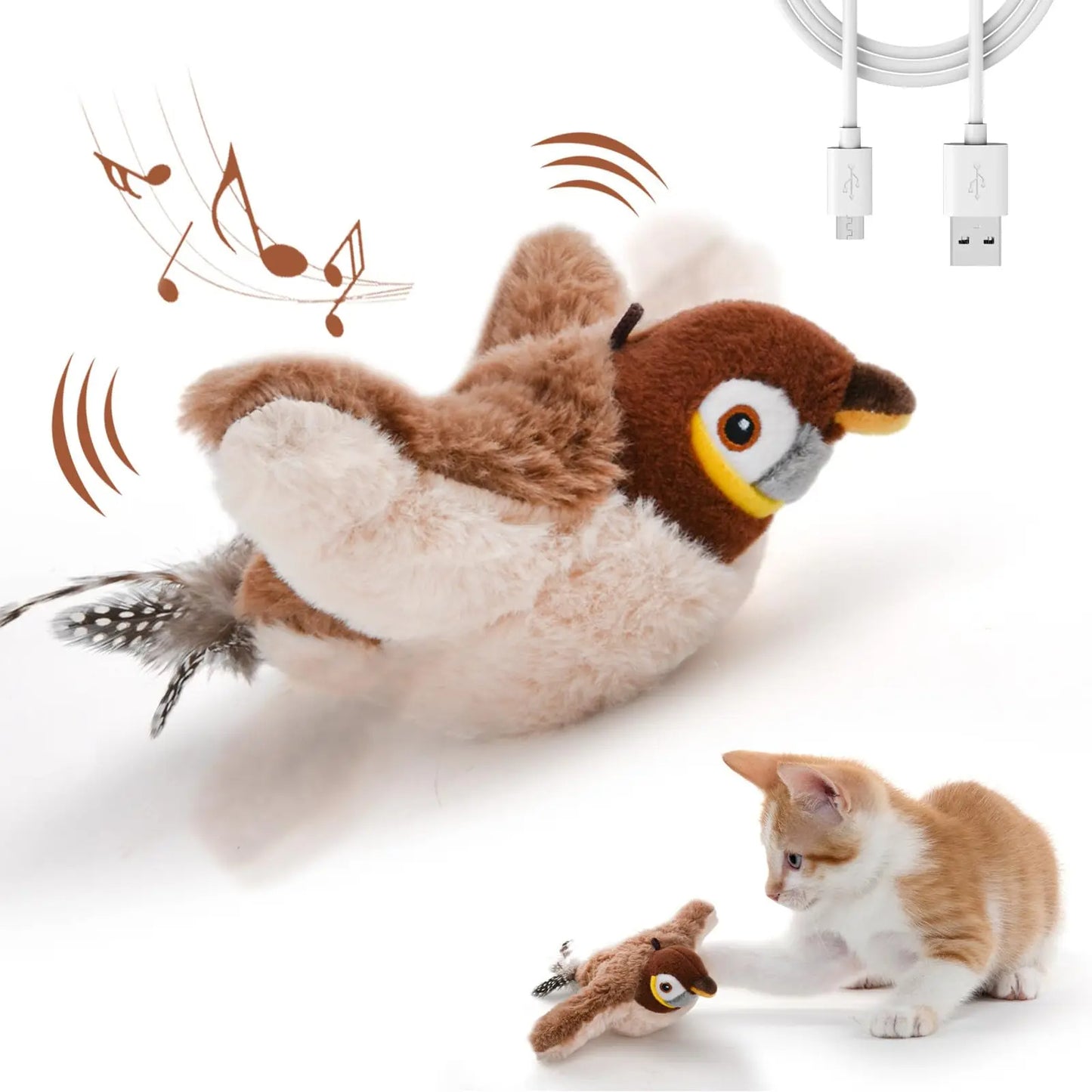 Interactief Vogelspeeltje voor Katten