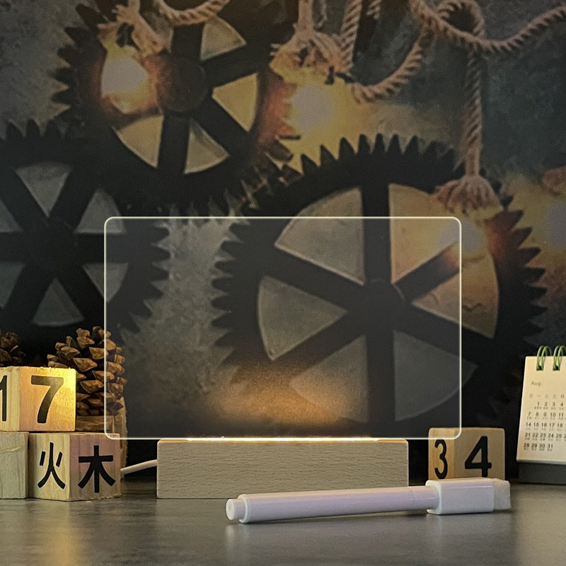 Glazen Noteboard met LED-verlichting - Woonkamerdecoratie