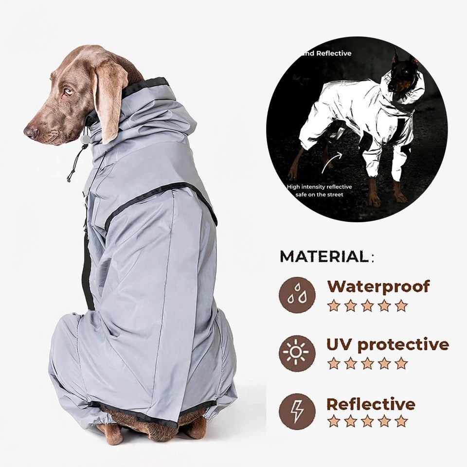 Waterdichte Reflecterende Regenjas voor Honden