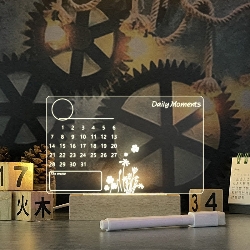 Glazen Noteboard met LED-verlichting - Woonkamerdecoratie