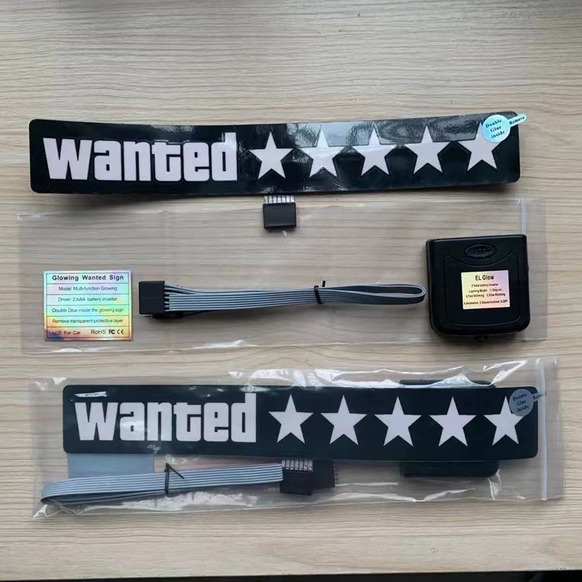 Wanted Level LED Autobord