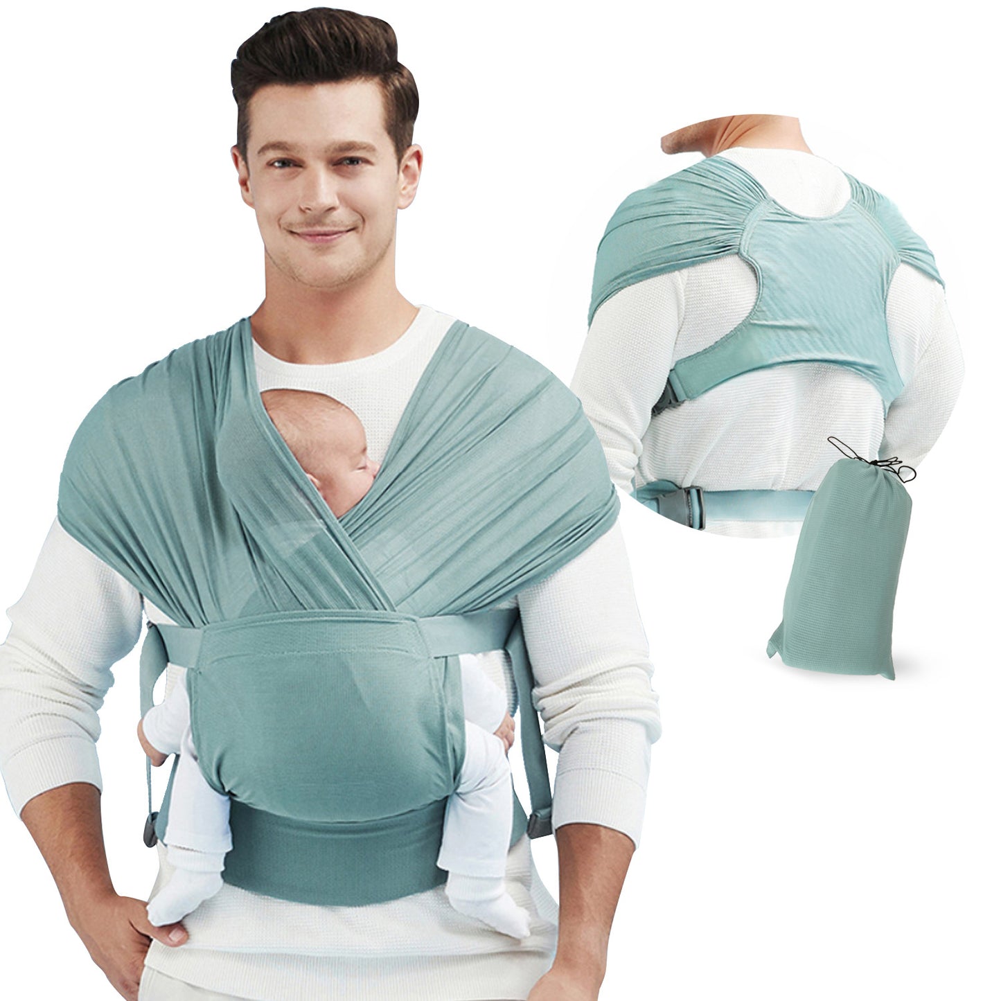 Baby Sling Wrap Rekbare Draagdoek