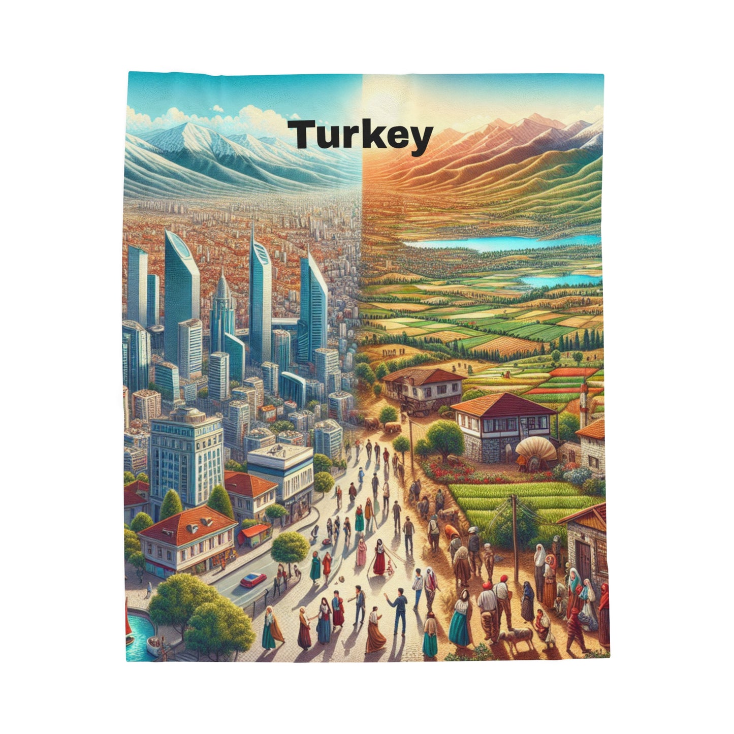 Turkey Paradise - Fluwelen Deken | Limited Edition Warmtedeken