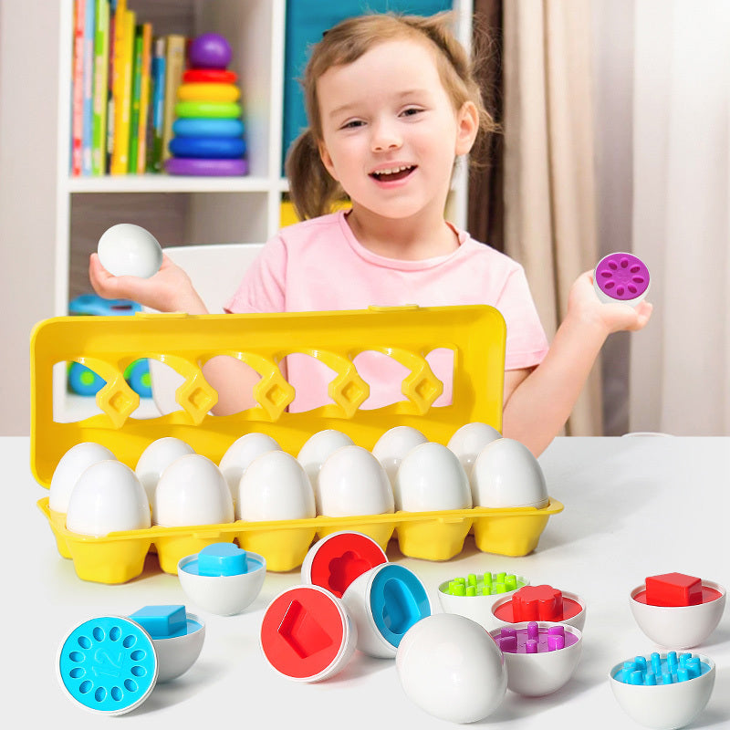 Montessori Kinderspeelgoed - Ei-vormpjes Matchen