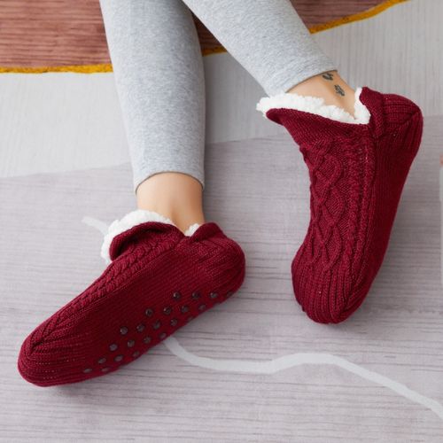 Wollen Winterpantoffels