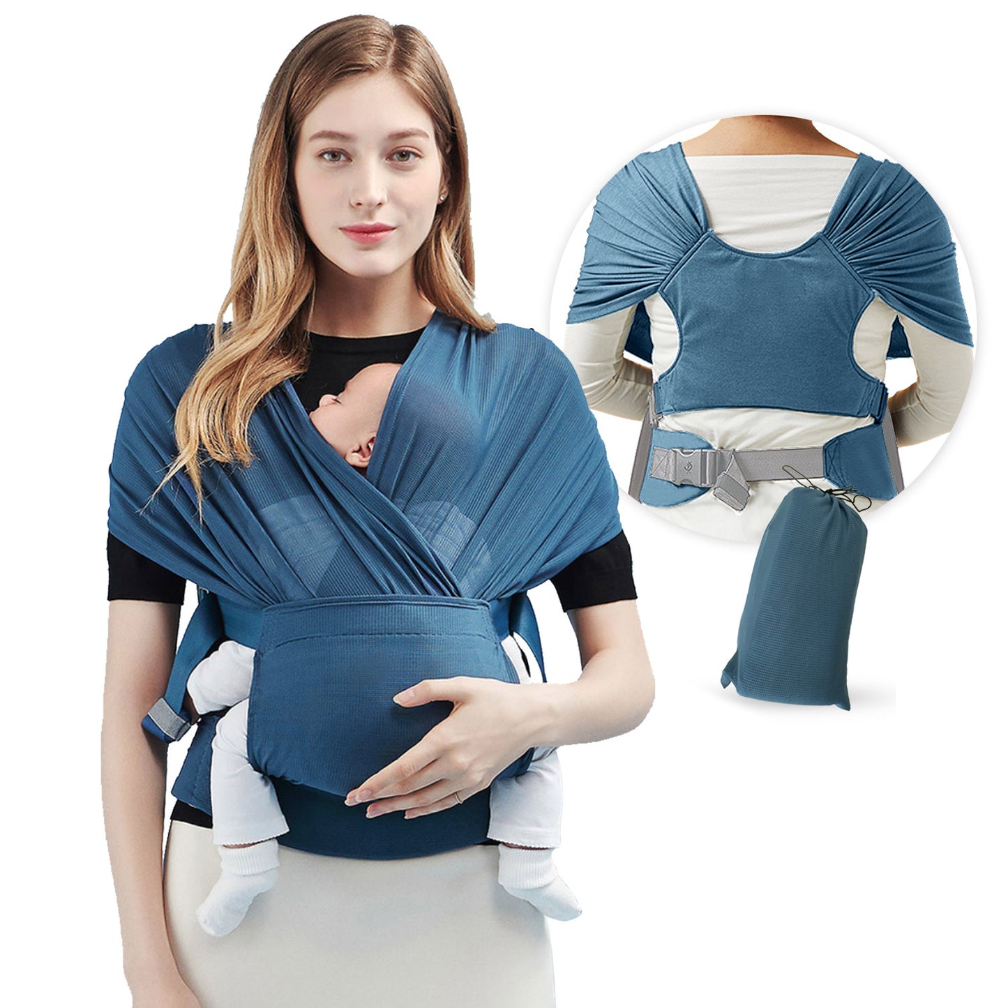 Baby Sling Wrap Rekbare Draagdoek