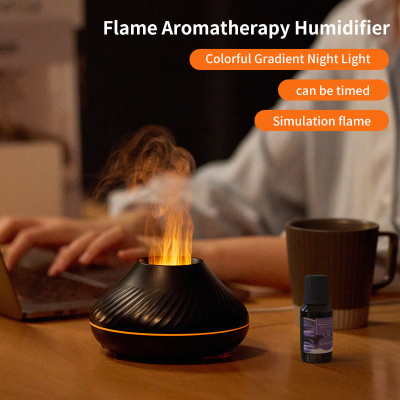 Aromatherapie Luchtbevochtiger + Nachtlampje - Essentiële Olie Diffuser