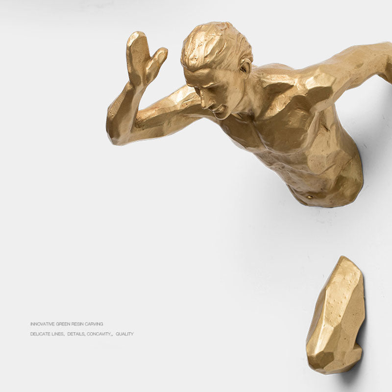 Resin Art Muurdecoratie - Hangende Body - Woonkamerdecoratie