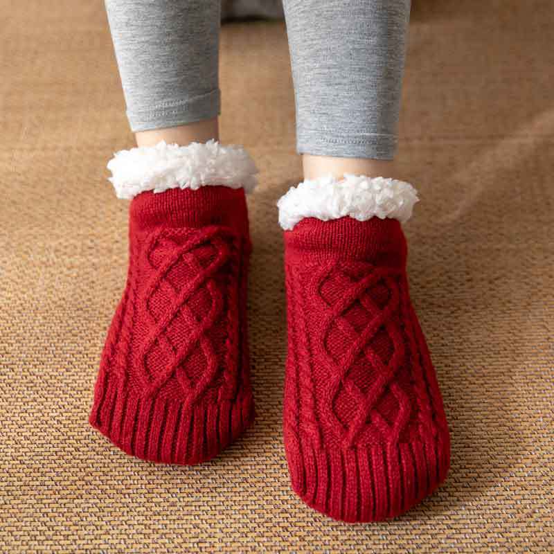 Wollen Winterpantoffels