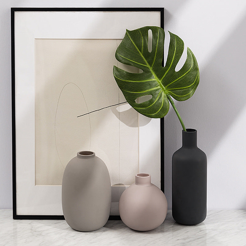 Morandi-stijl Keramische Bloemenvaas