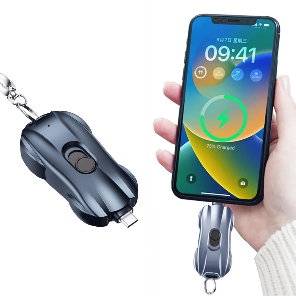 Sleutelhanger met Oplader en Powerbank