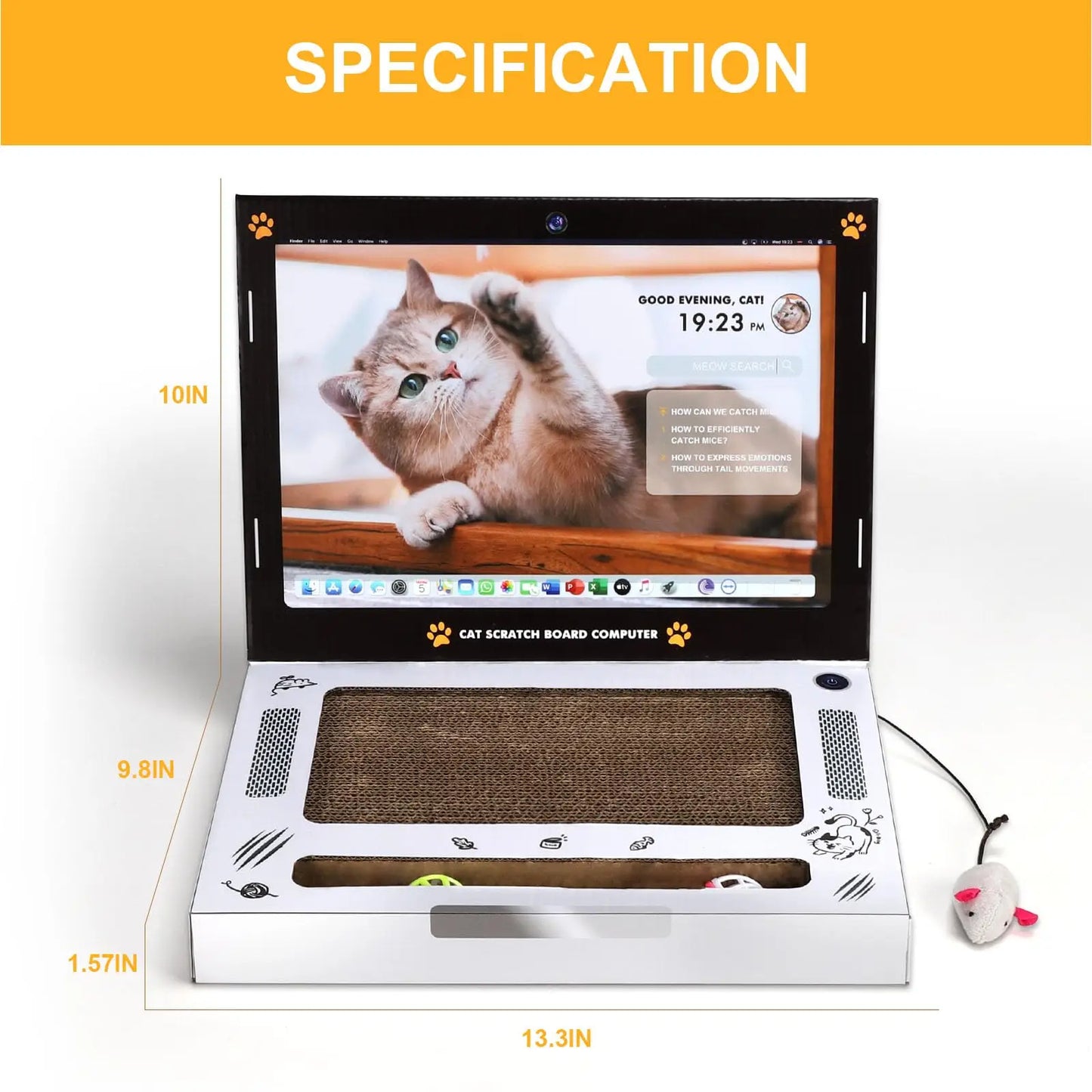 Laptop Krabplank voor Katten