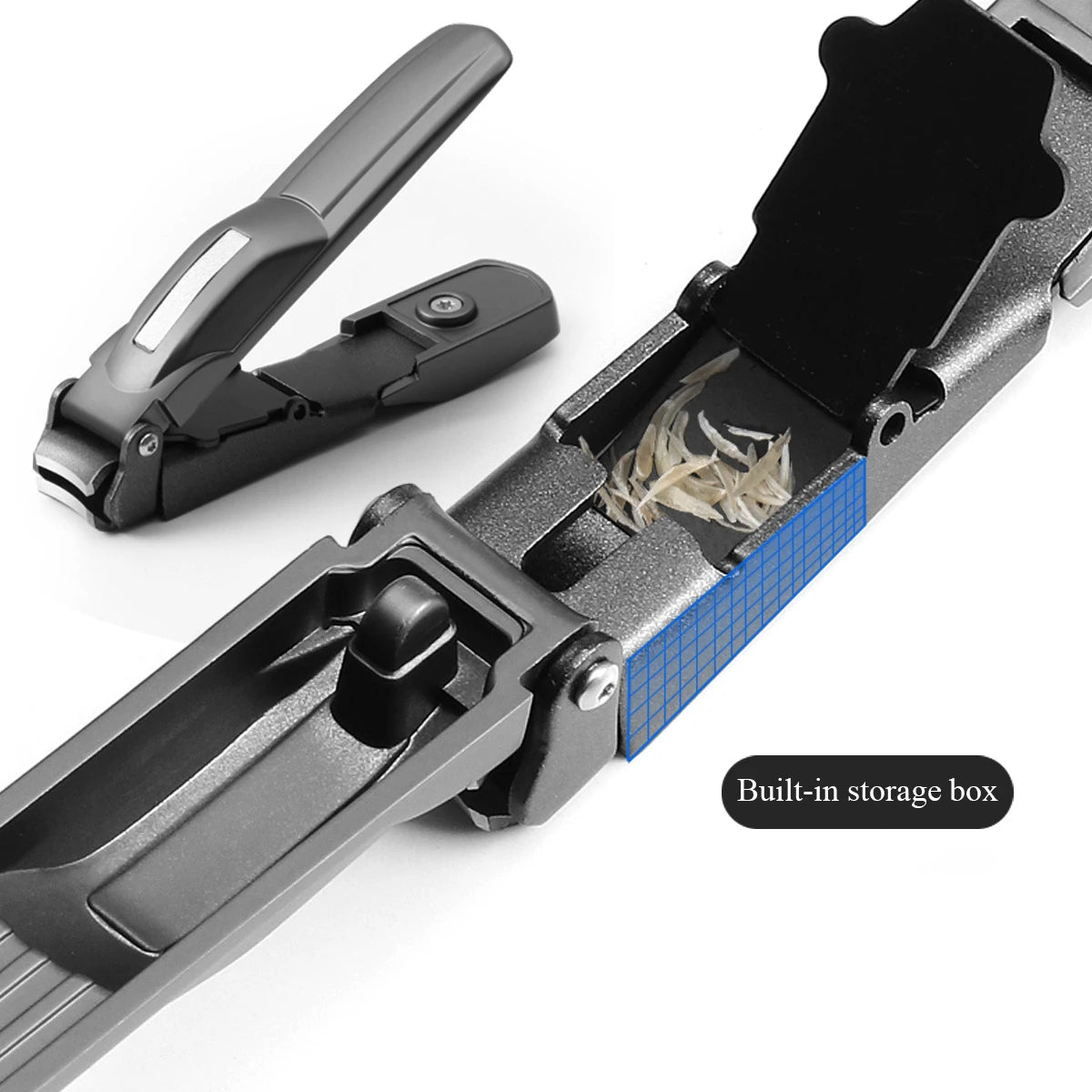 Nagelknipper met opvangbakje