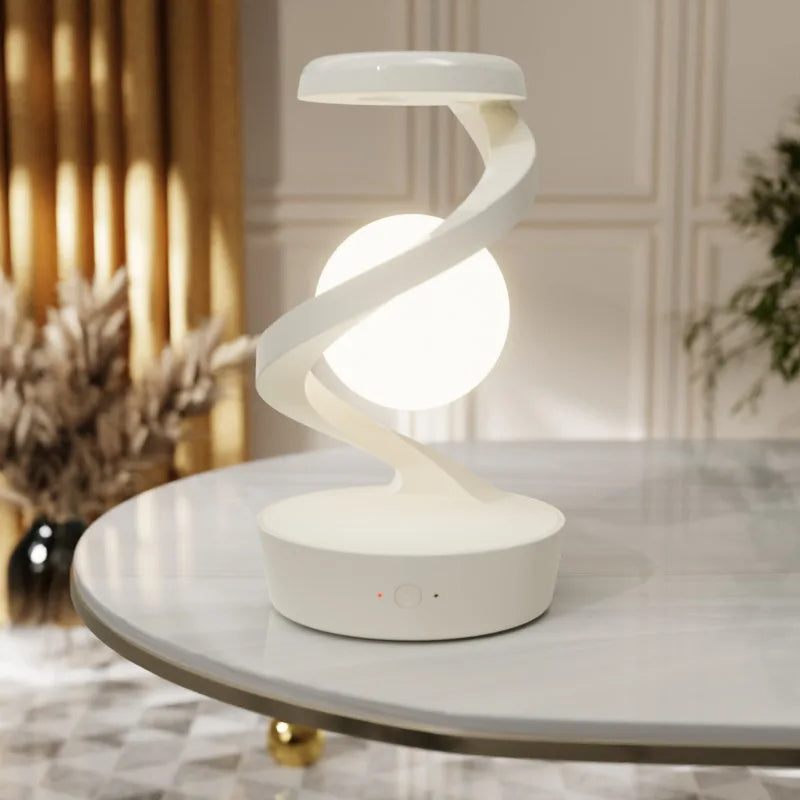 Leviterende bollamp met draadloze oplader