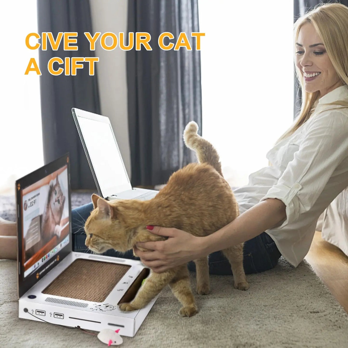 Laptop Krabplank voor Katten