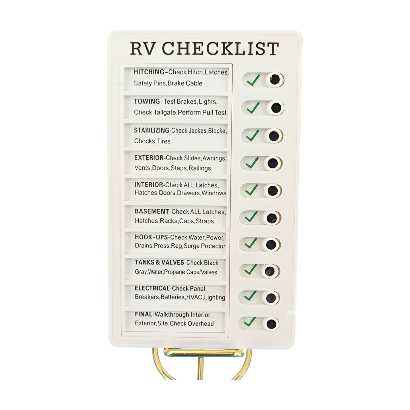 Herbruikbaar Checklistbord