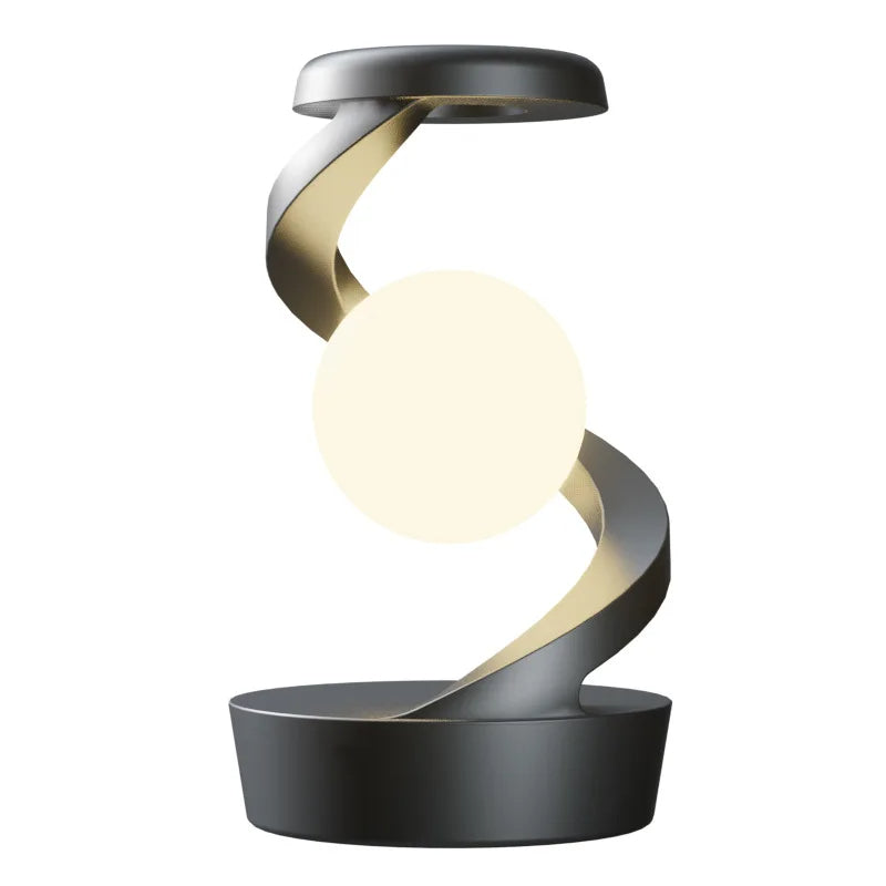 Leviterende bollamp met draadloze oplader