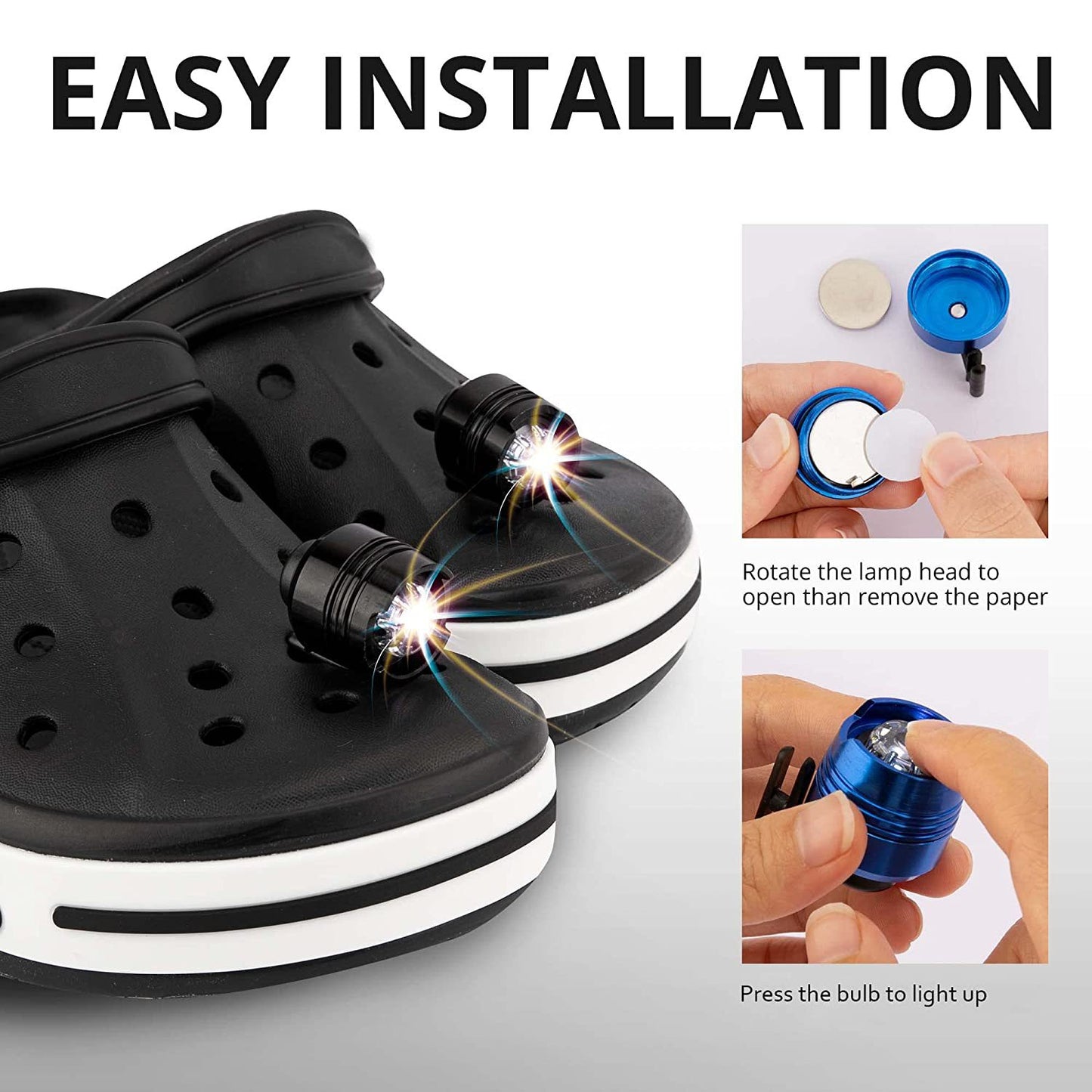 2x Verlichting voor Crocs
