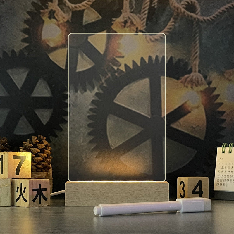 Glazen Noteboard met LED-verlichting - Woonkamerdecoratie