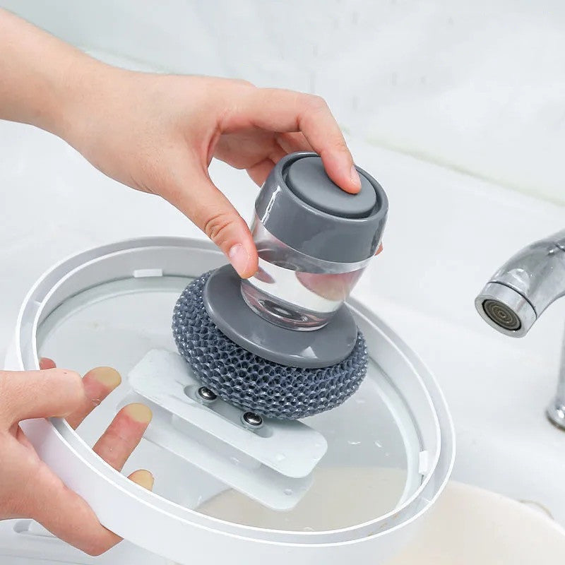 Handborstel met Zeepdispenser