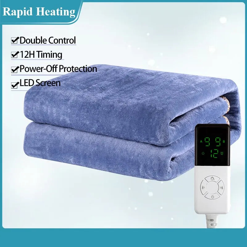 Thermische Zachte Slaapverwarmende Winter Fleece Elektrische Deken