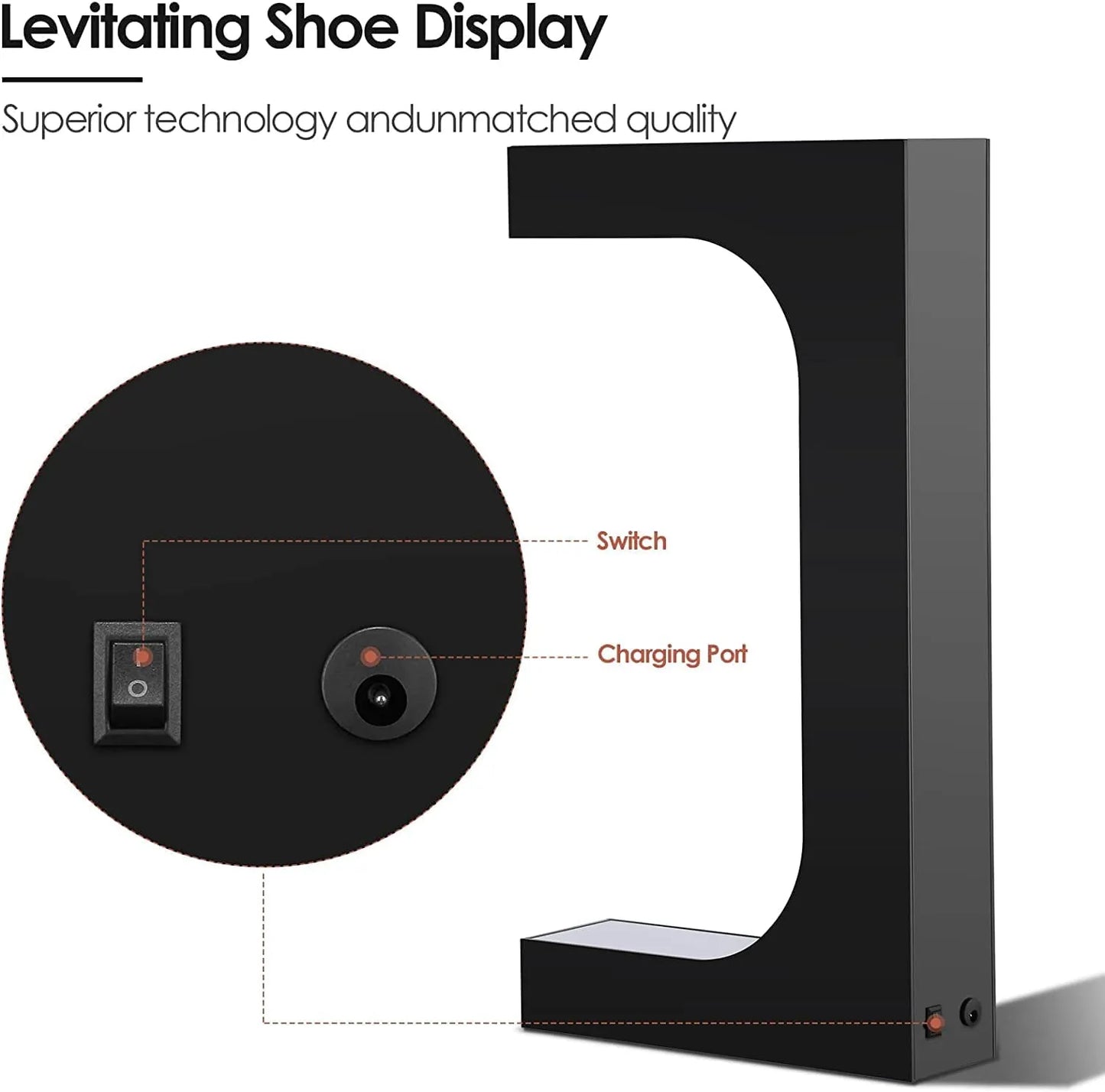 Schoenendisplay - Magnetische en Zwevende schoenpresentatie