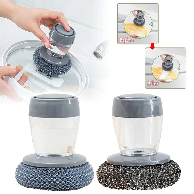 Handborstel met Zeepdispenser