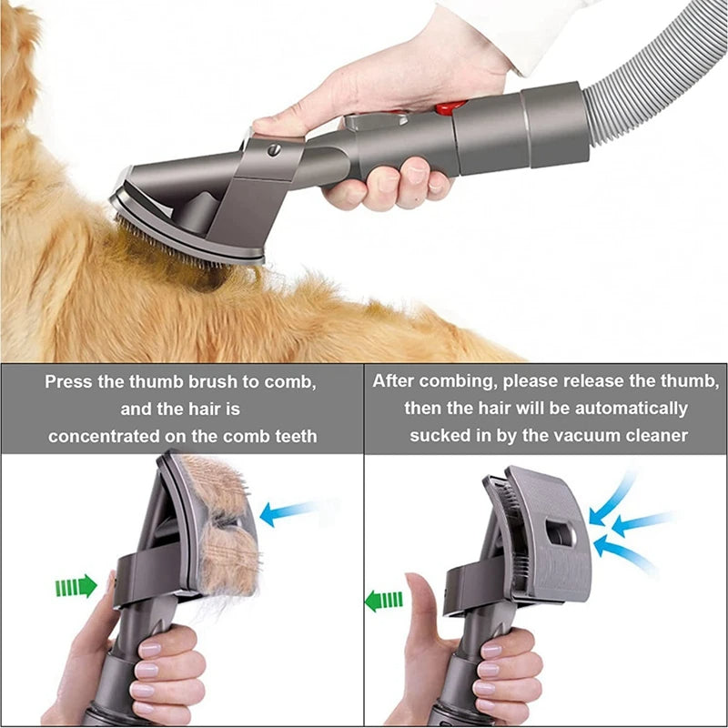 Huisdiergrooming Stofzuigeropzetstuk voor Dyson
