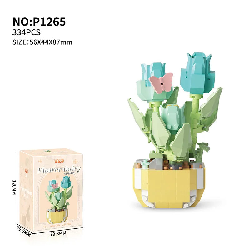 Vetplantjes Bloemenbouwstenen