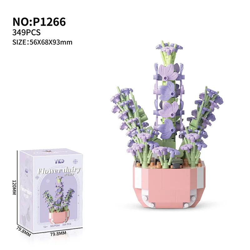 Vetplantjes Bloemenbouwstenen