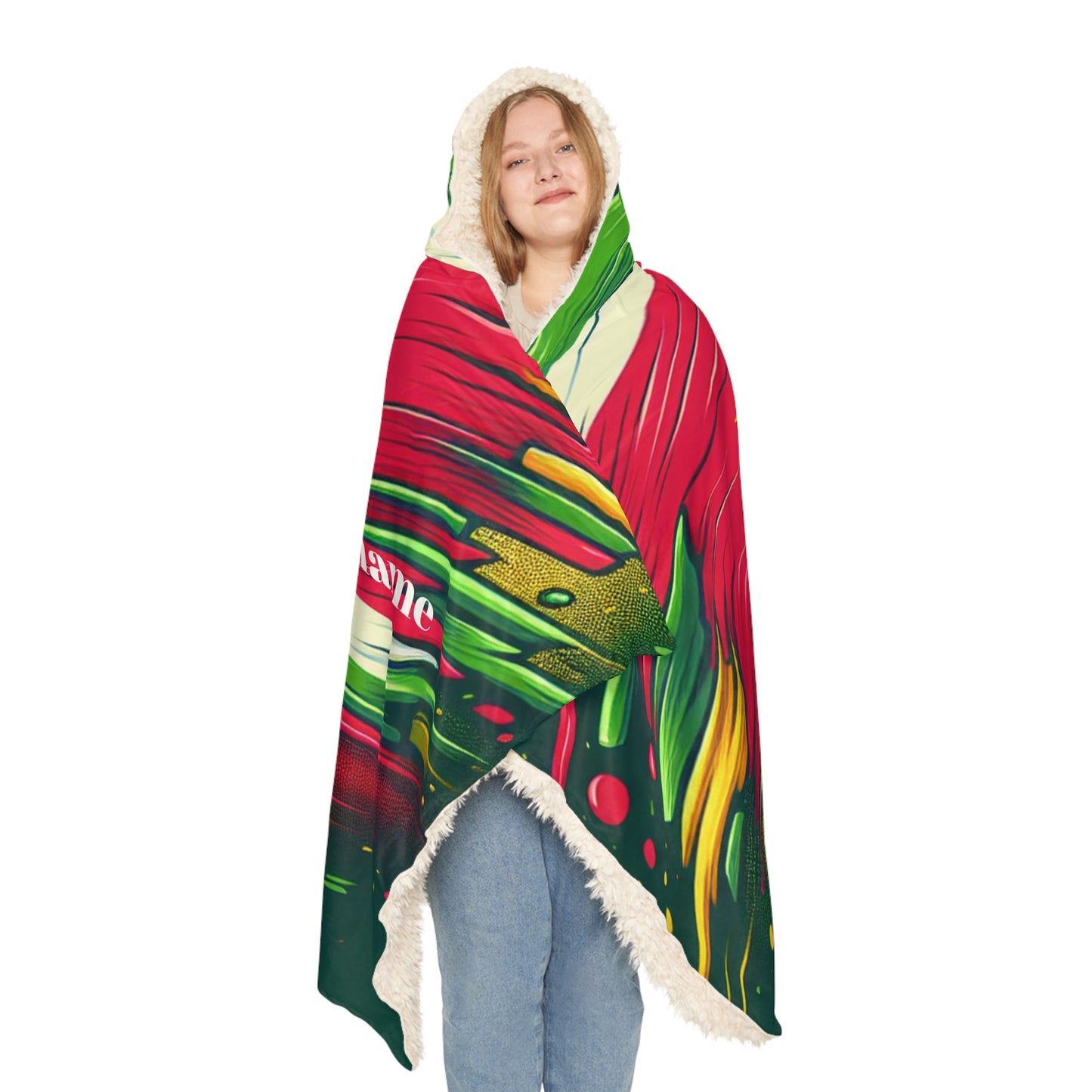 Suriname-Inspired Snuggle Blanket - Cozy Sherpa Throw for Warmth and Style