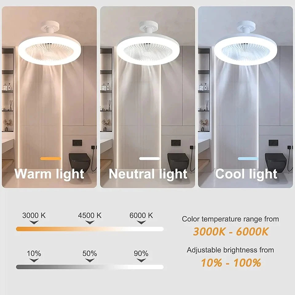 Socket Fan Light met afstandsbediening