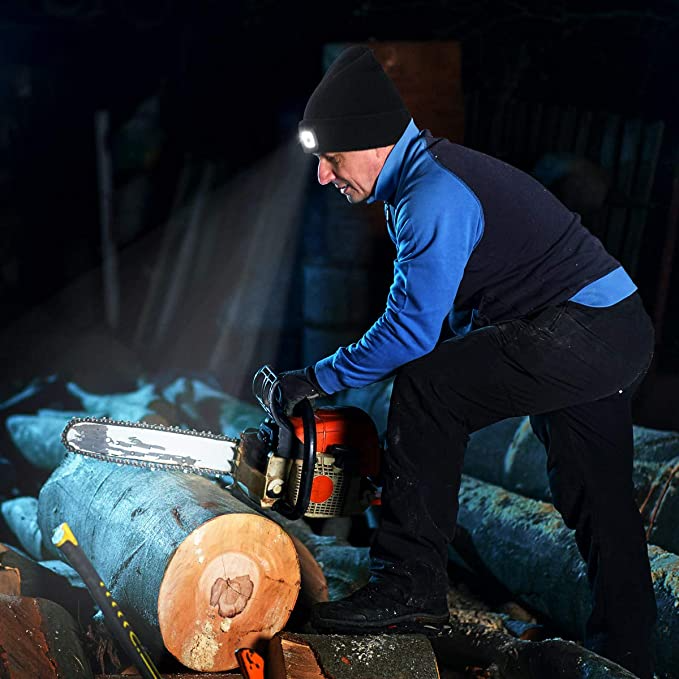 Wollen Muts met LED-verlichting