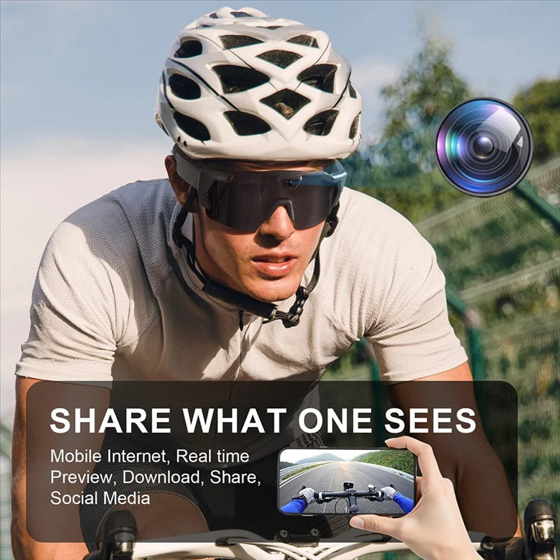 Fietsbril met POV-camera