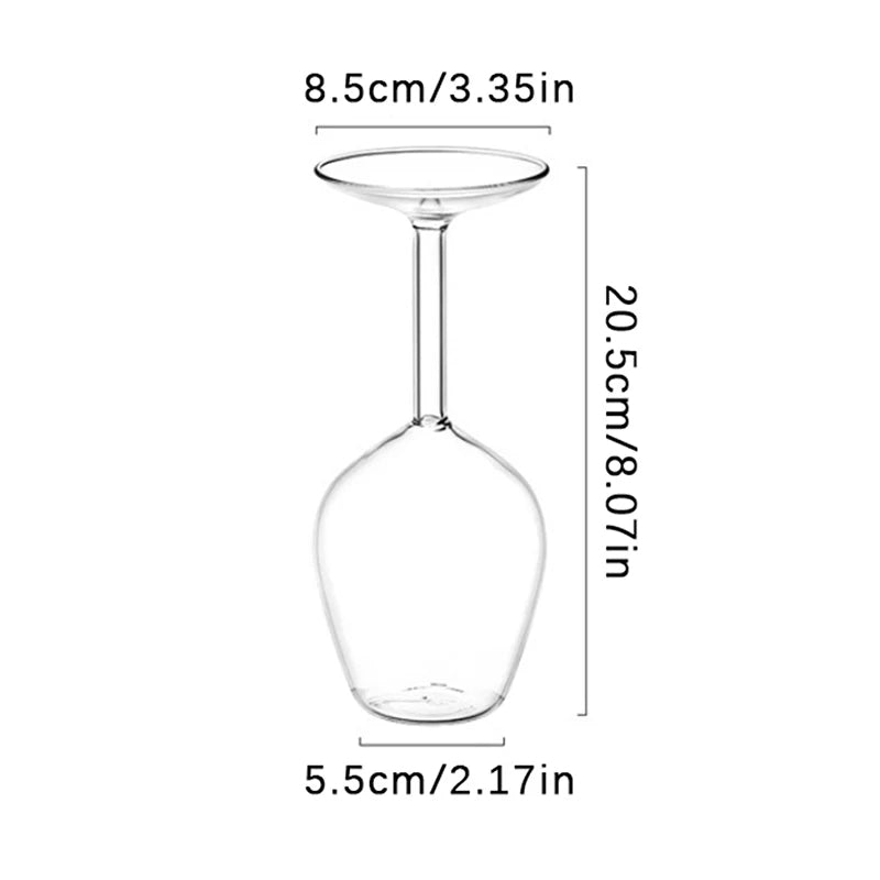Omgekeerd Wijnglas